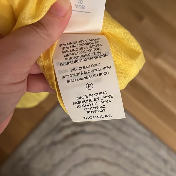 Nicholas Celie Hastings Floral Maxi Linen Dress Size 6 NWT - Picture 14 of 16